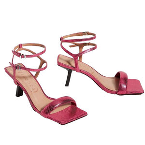 Anthropologie Vicenza Metallic Rose 2" heels Pink Metallic Heels size 9